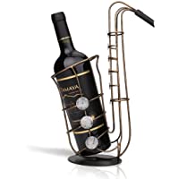 TOOARTS - Soporte de Vino - Saxófono Metal - Botellero del Estilo Metálico para la Decoración del Hogar Bar (Artesanía…
